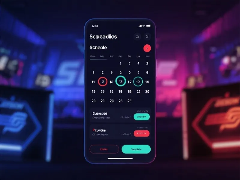 Schedule and Alerts Interface
